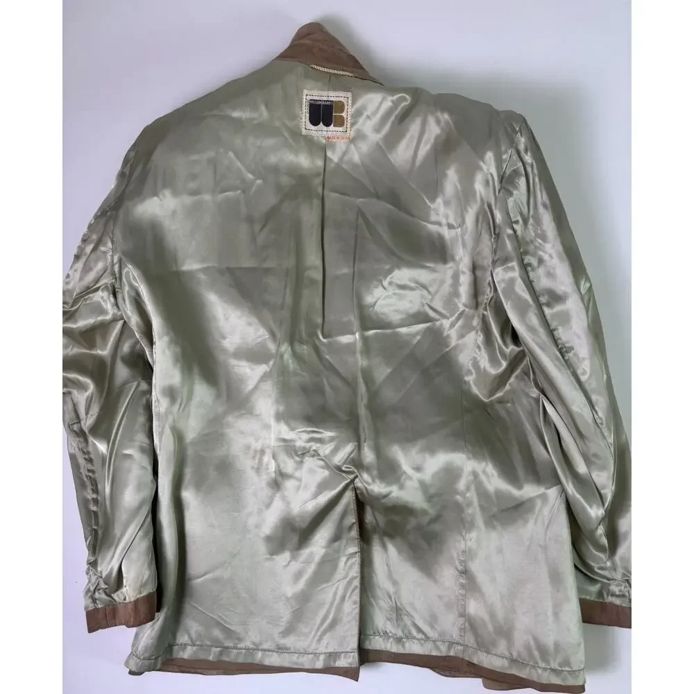 Vintage 70's William Barry Western Suede Leather Blazer Men's 46 Cowboy Jacket